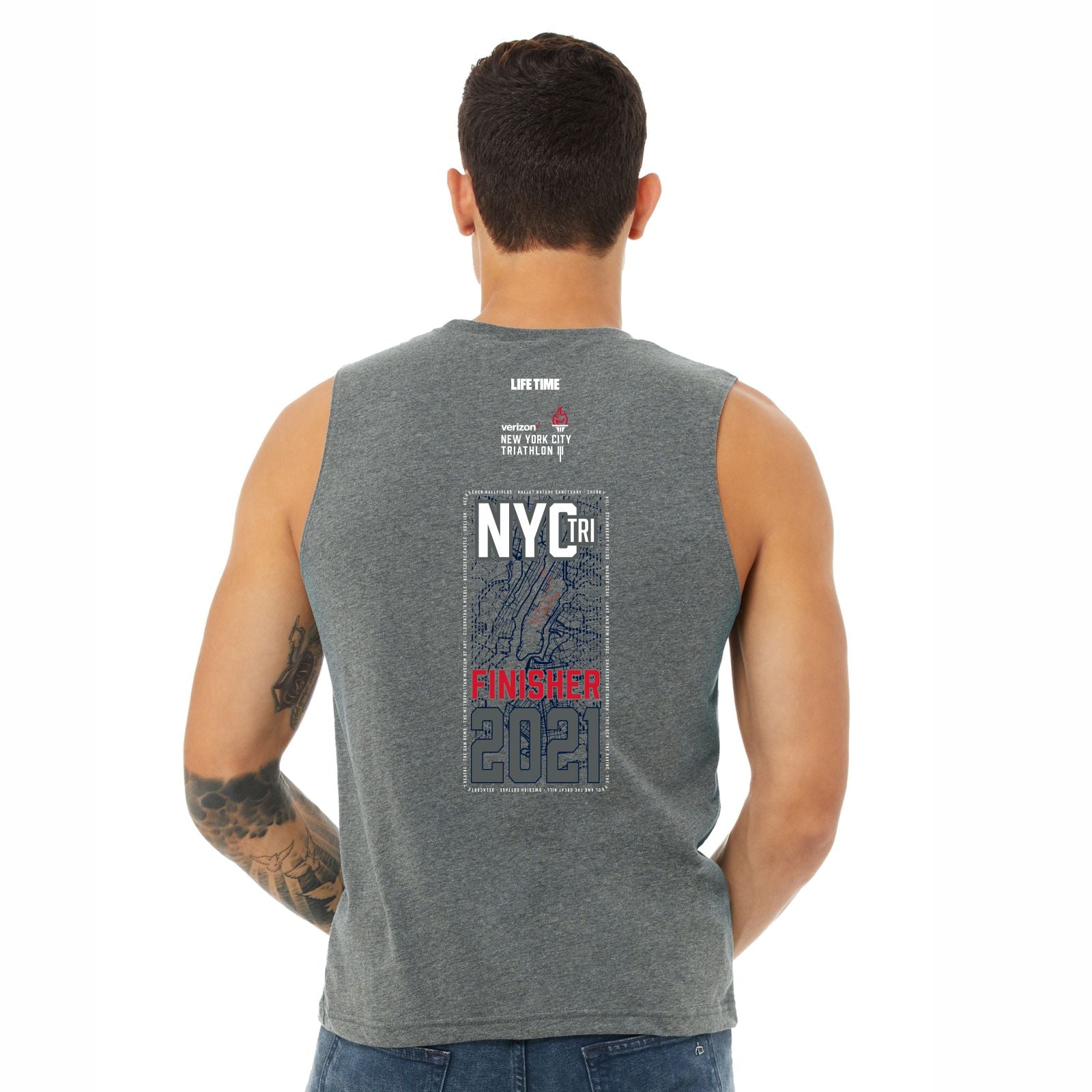 Men's Muscle Tank - Deep Heather - Fin Course21