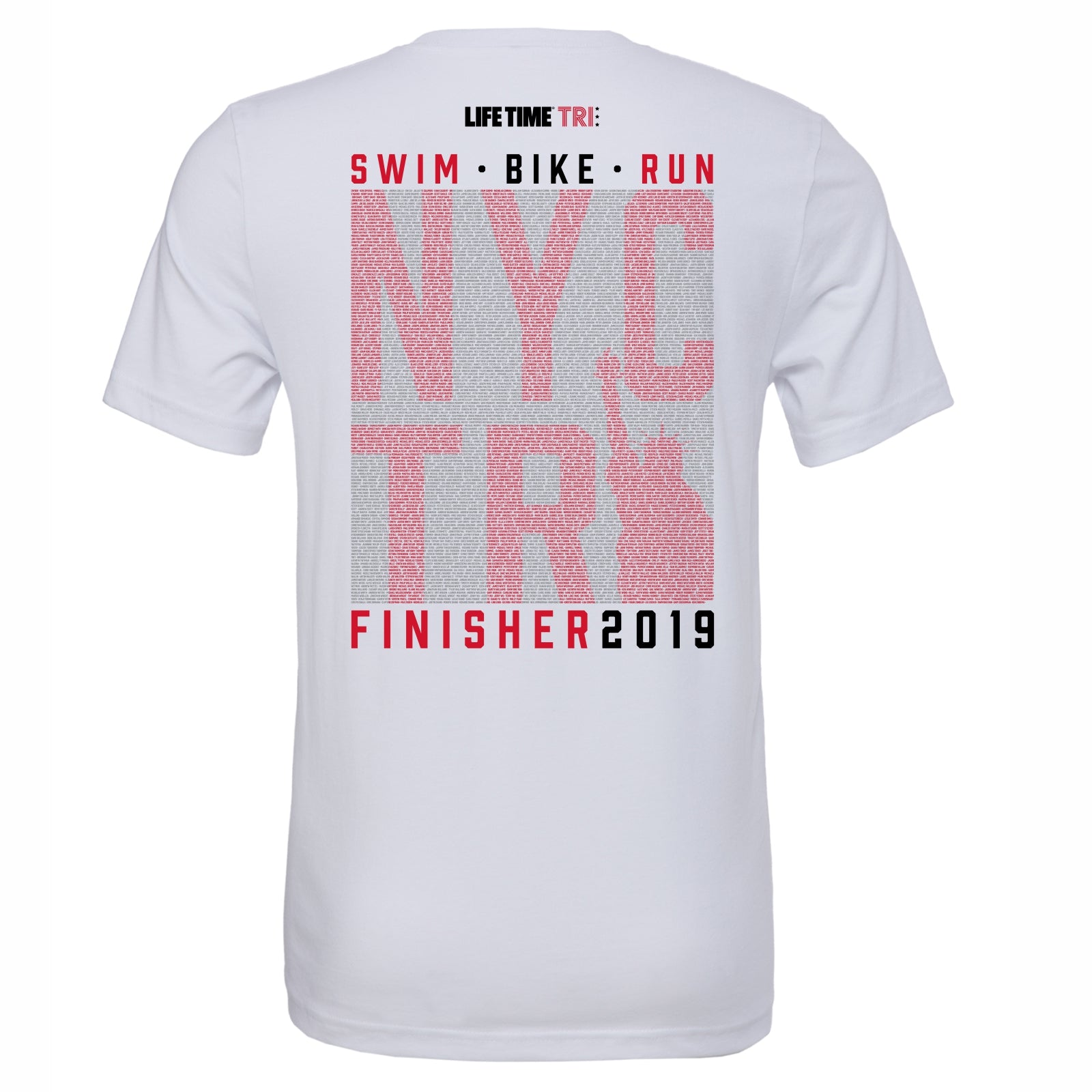 Men's SS Fashion Tee -  Silver - Finisher Names 2019