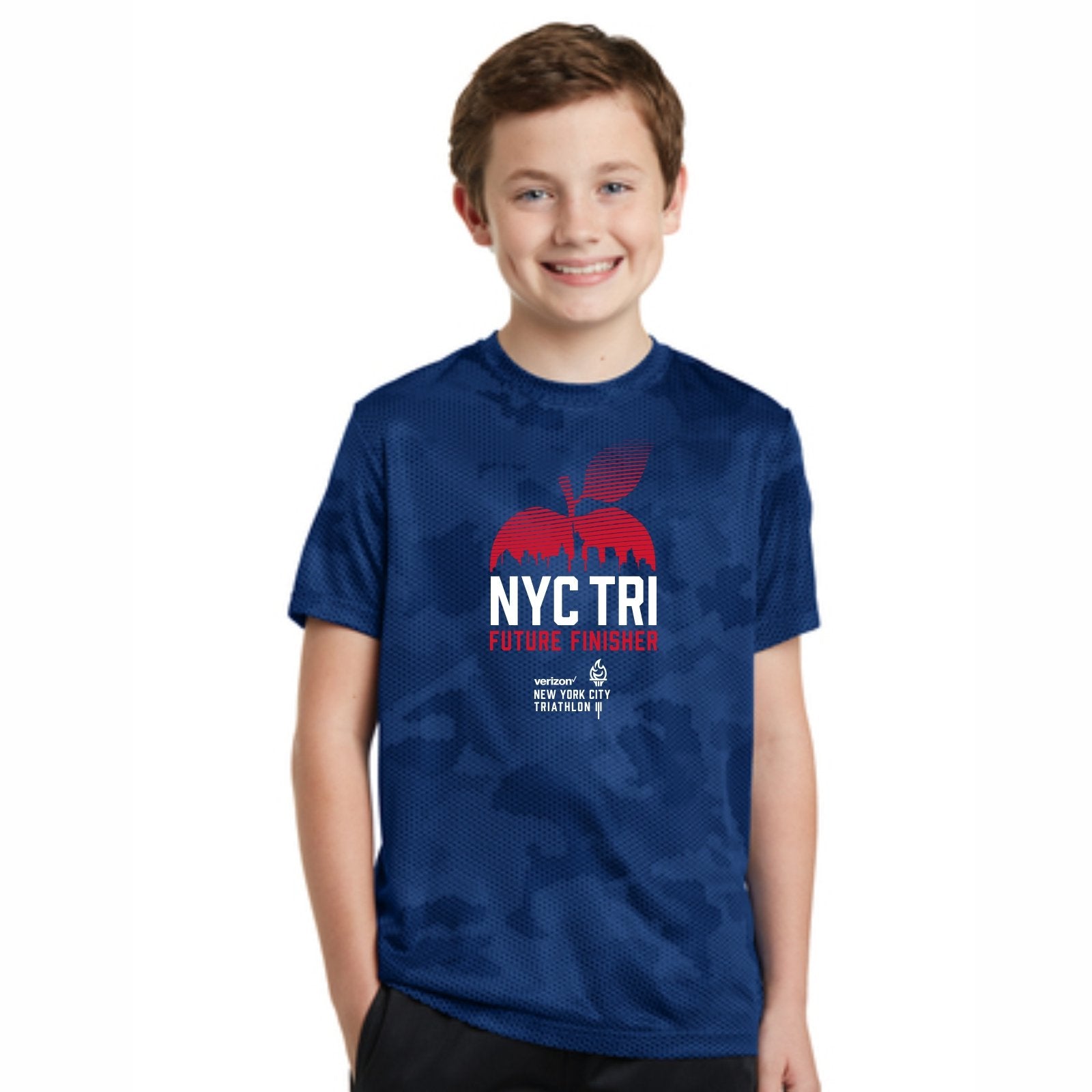 Youth SS Tech Tee -Royal Camohex- Future Finisher